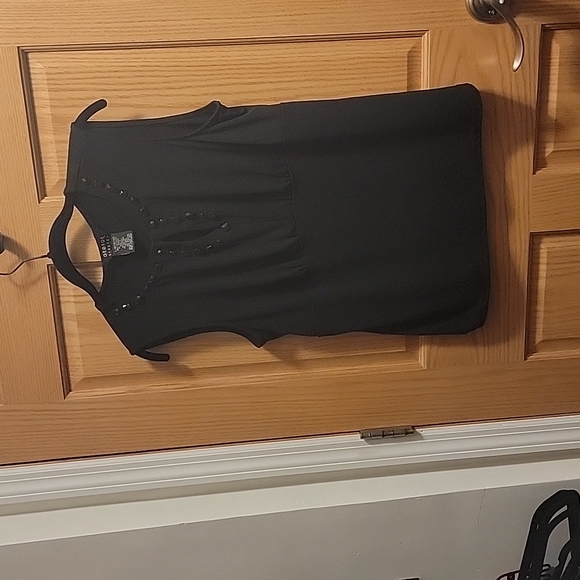 George Tops - George stretch top black with jewels